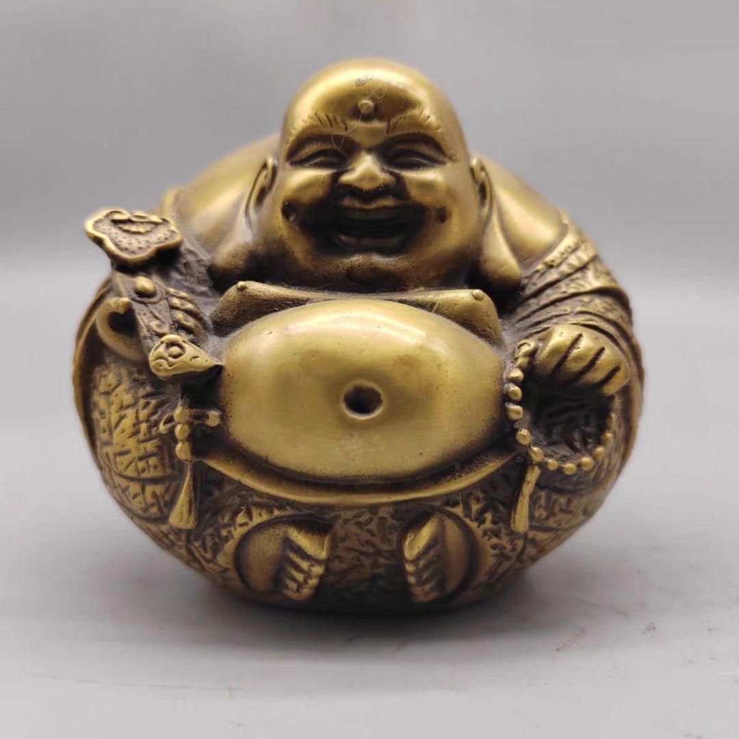 仏教美術 弥勒仏像 大腹仏 開運 風水 招財 置物