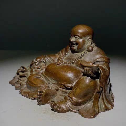 銅細工 弥勒仏像 書道具 文房具 装飾品 工芸品 美術品 置物 - メルカリ