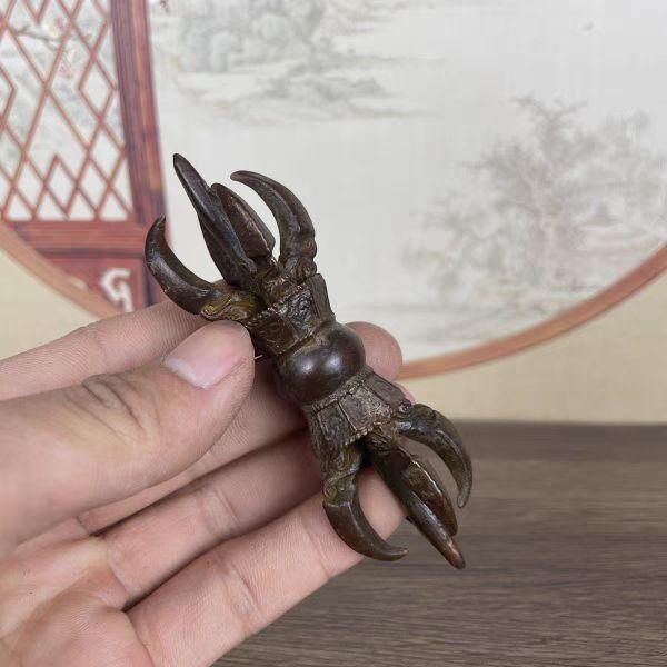 銅 細工 法器金剛杵降魔杵鉞刀 密教蔵仏法器 鎮宅辟邪 開運風水 招財置物工芸品 銅細工 密宗多傑金剛法器 金剛杵 降魔杵 鎮宅辟邪 開運風水 招財 置物