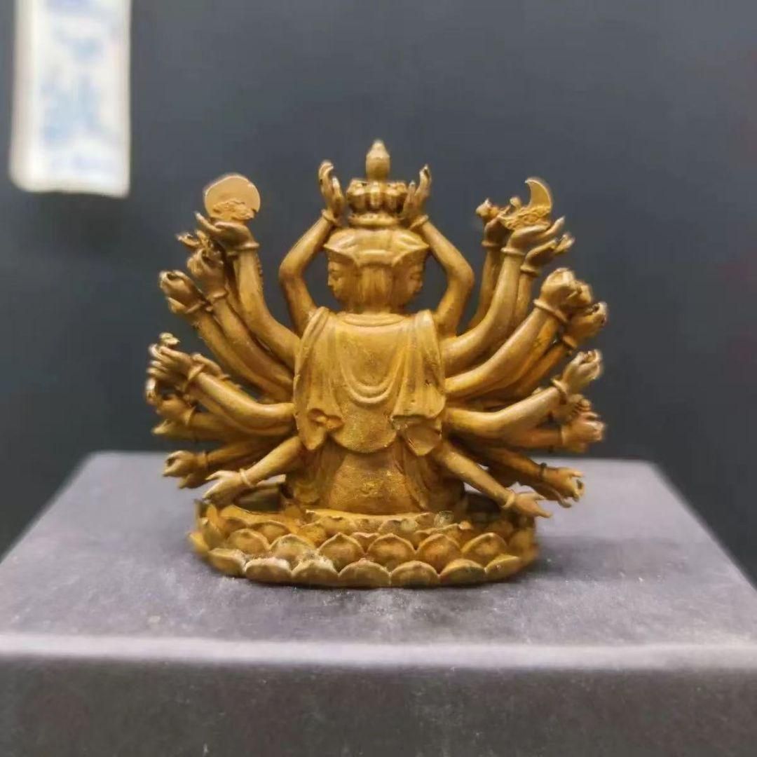 仏教美術 仏像 柳枝観音像 小仏像 銅製 銅器 仏教美術 仏像 柳枝観音像 小仏像 銅製 銅器