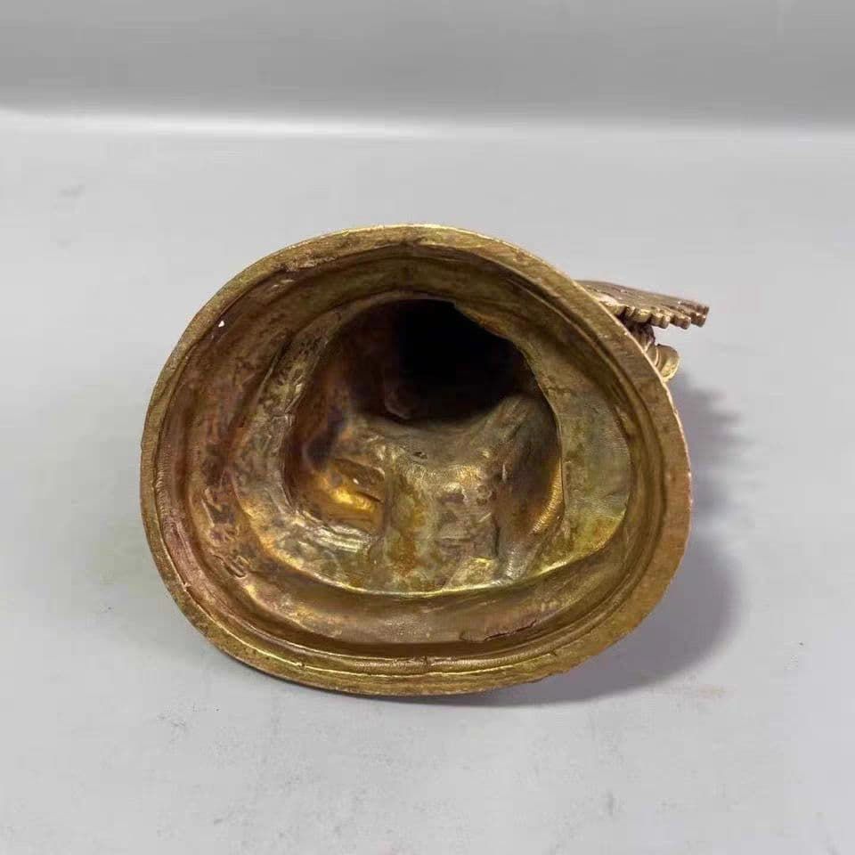 仏教美術 黄財神仏像 密教護法 供養仏像 開運 招財 置物 工芸品 装飾品