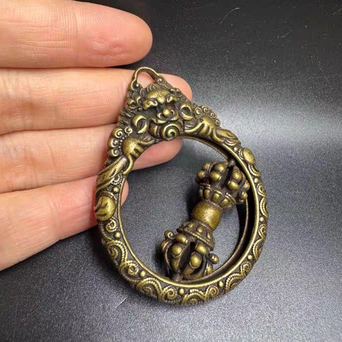 銅器 金剛杵 鎮宅 辟邪 開運 風水 招財 置物 工芸品 - メルカリ