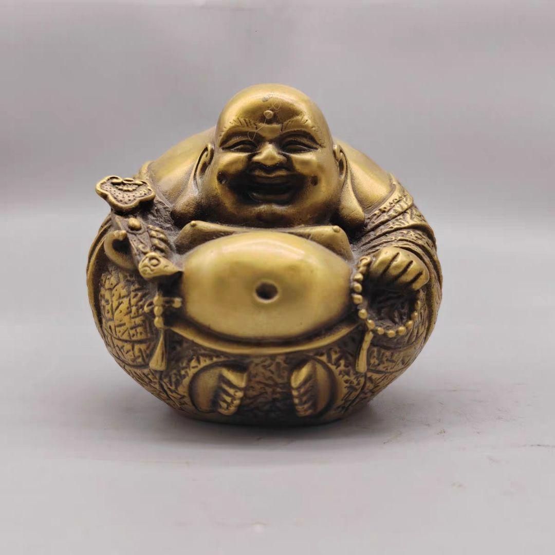 仏教美術 弥勒仏像 大腹仏 開運 風水 招財 置物