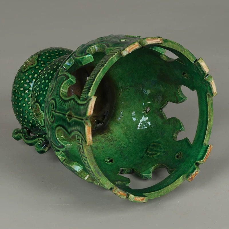 三節透かし彫りの香炉 景徳鎮 陶磁器 装飾品 置物 陶芸 WWW_OPDRERGINERDOGAN_COM