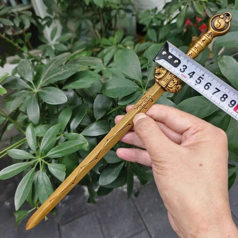 銅 細工 金木水火土虎頭剣 鎮宅辟邪 開運風水 招財 置物 装飾品 工芸品 