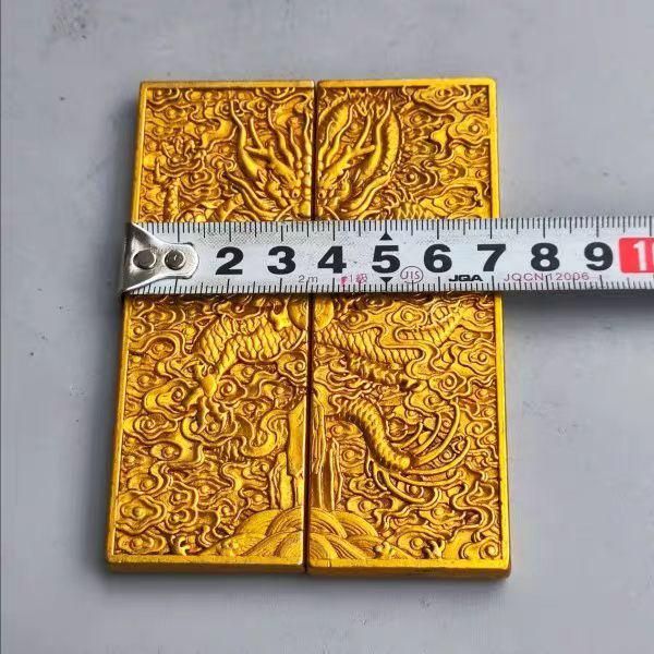 銅器 竜生九子印章 書道具 文房具 文房 装飾 工芸品 美術品 明朝 双龍トークン 書道具 文房具 現代工芸品 美術品 置物 - メルカリ