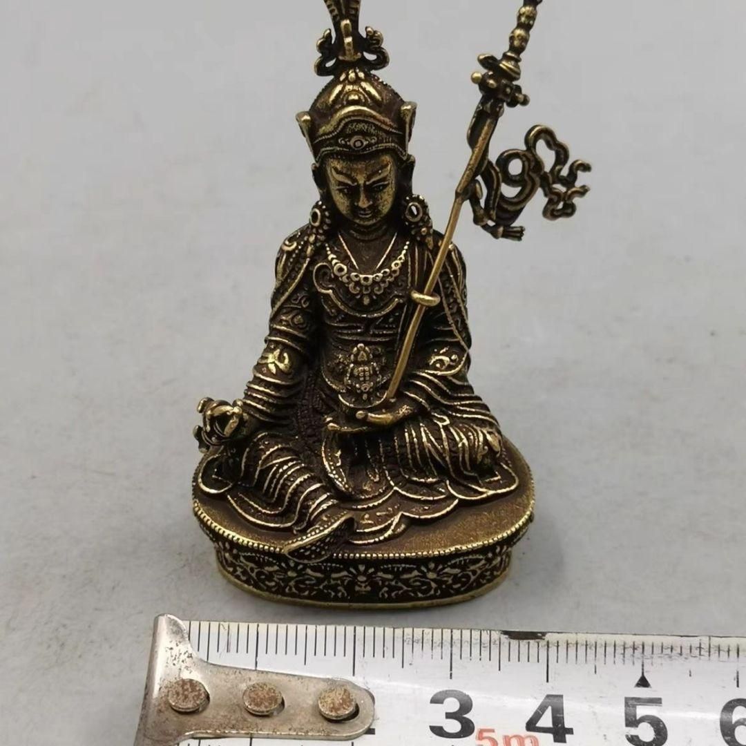 銅製 蓮華生大師仏像 開運 招財 工芸品 美術品 置物 - メルカリ