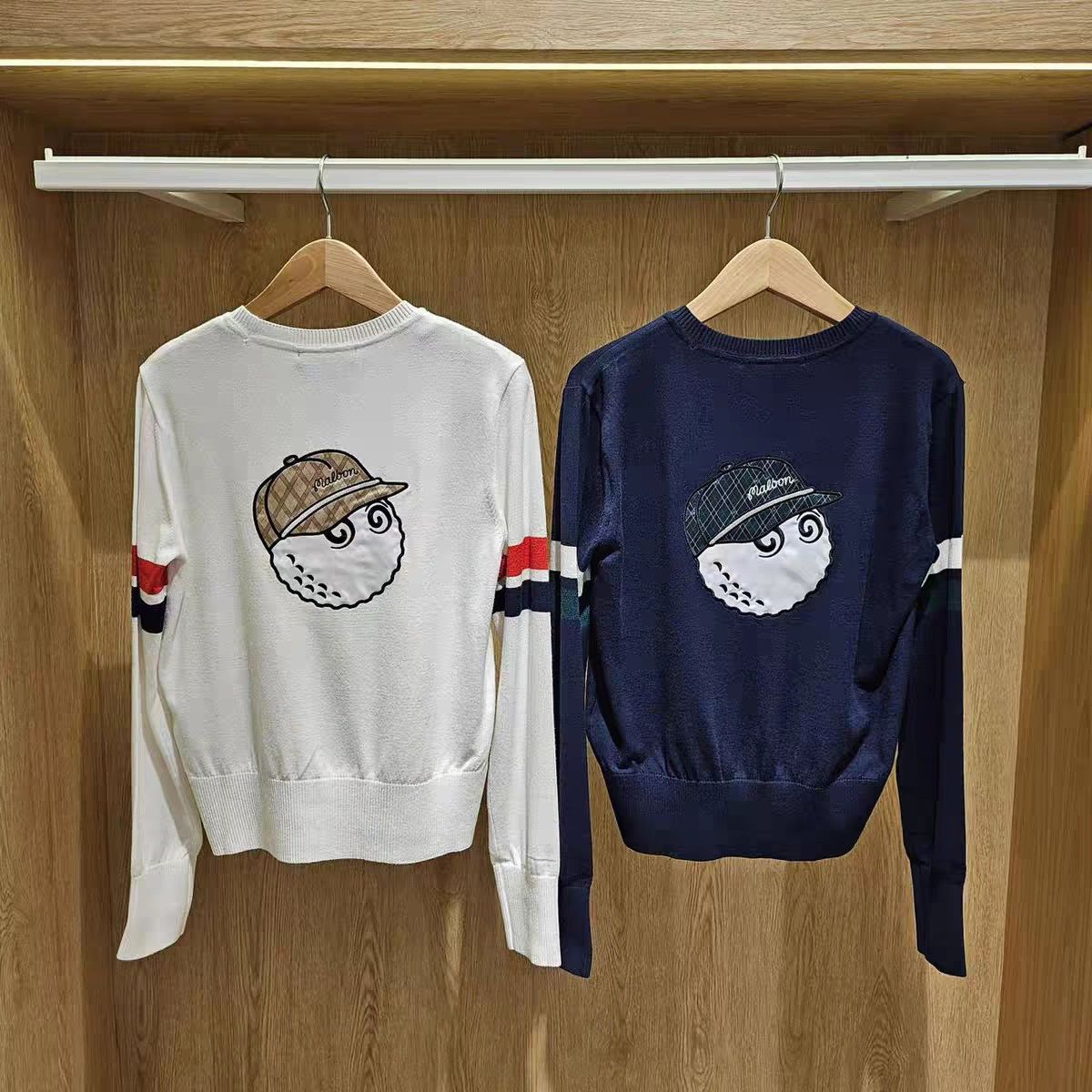  レディースゴルフLook マルボンゴルフ キャラクター ラウンドネック セーター その他 レディースウェア