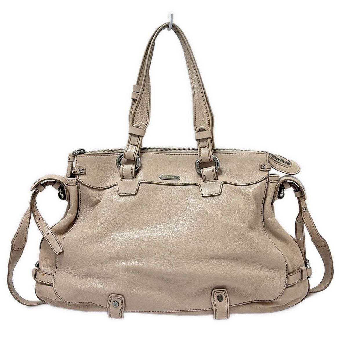 CELINE ベージュ レザー ベルトバッグ　ショルダーバッグ CÉLINE ベージュ レザー ショルダーバッグ ベルトバッグミニ