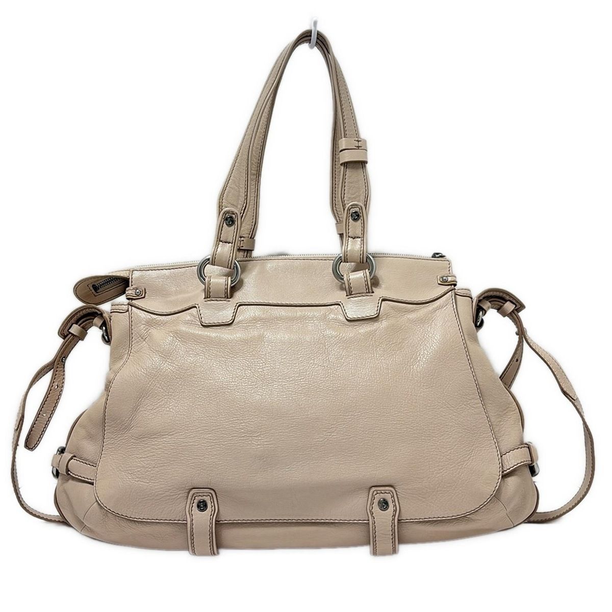 CELINE ベージュ ショルダーバッグ 保存袋付き CELINE(セリーヌ) ショルダーバッグ - ピンクベージュ レザー - メルカリ