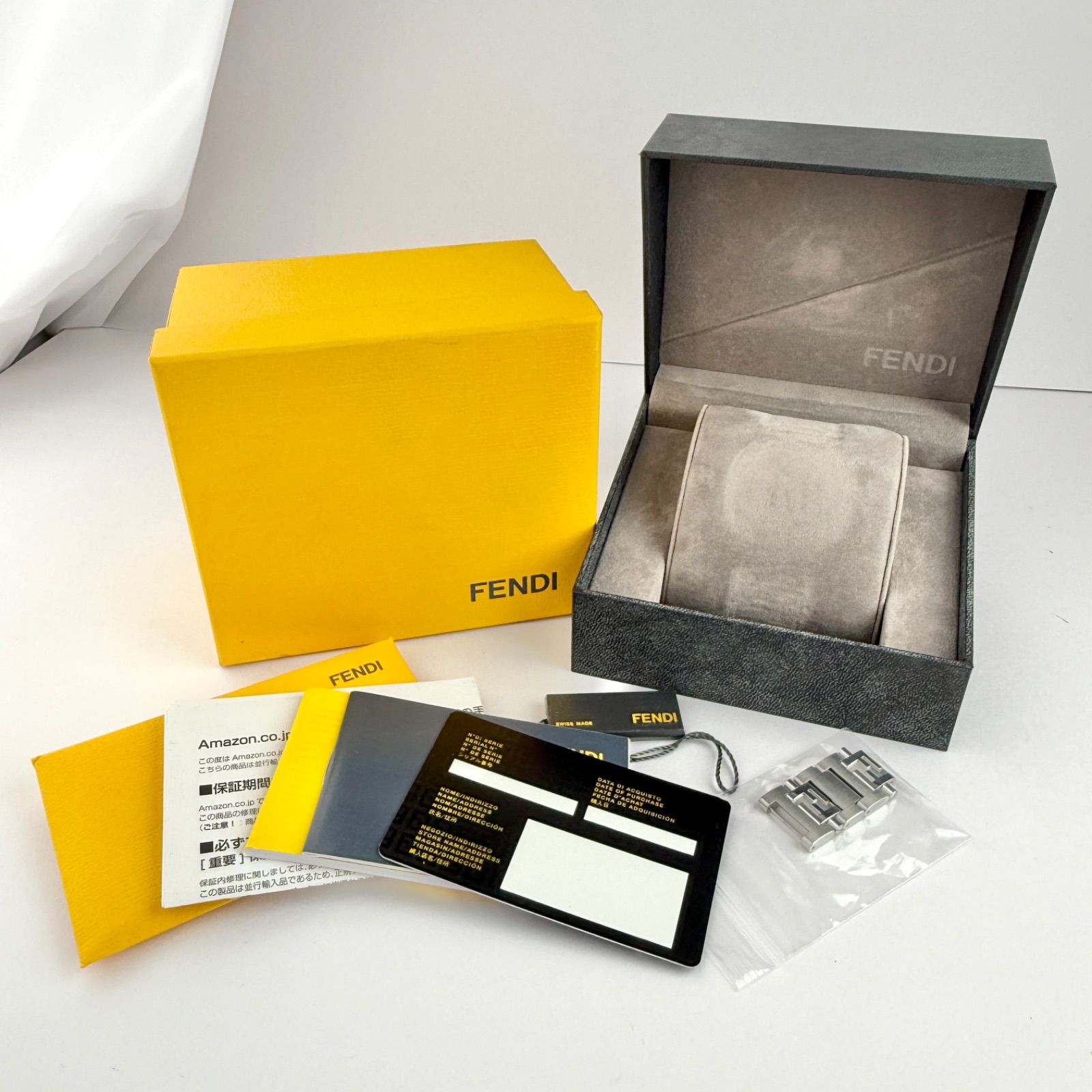 フェンディ ハイスピード 4700G デュアルタイム新品電池 メンズ 917  