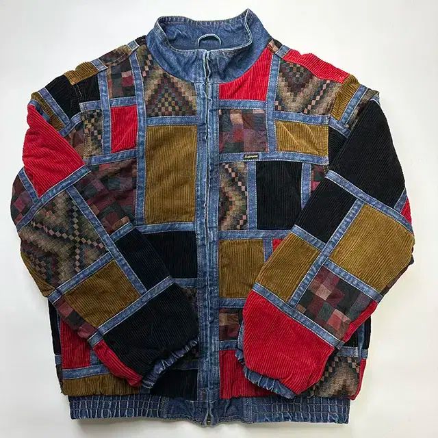 SUPREME 18FW Corduroy シュプリーム コーデュロイ パッチワーク ジャケット