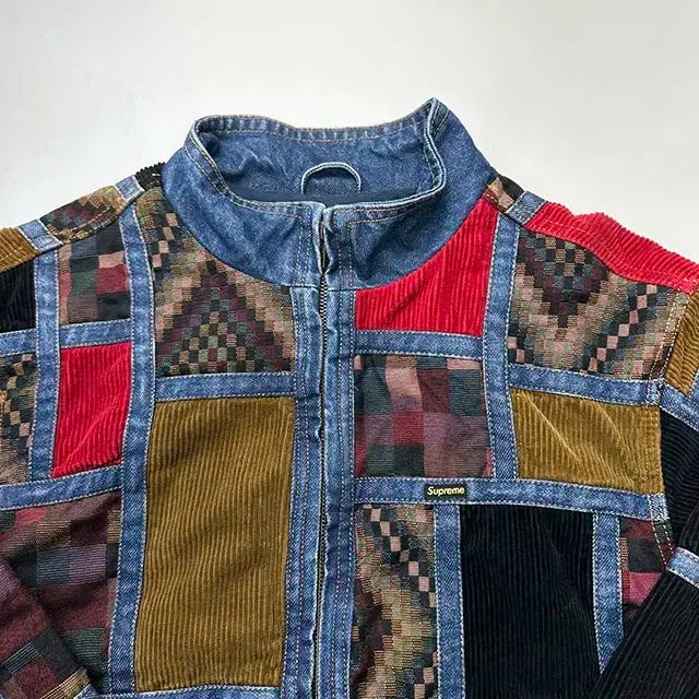 SUPREME 18FW Corduroy シュプリーム コーデュロイ パッチワーク ジャケット