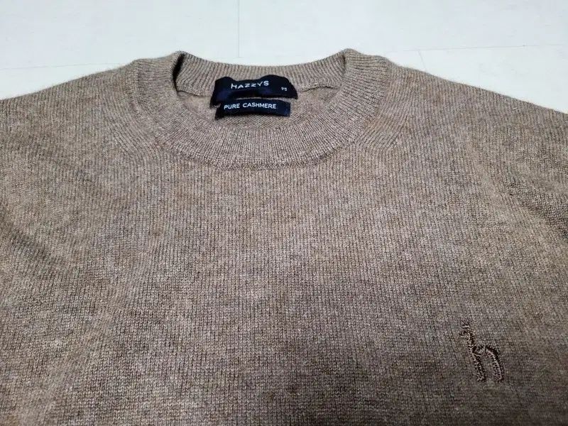 HAZZYS へジス カシミア100 ブラウン ウールニット ウィメンズ95 ポール1224