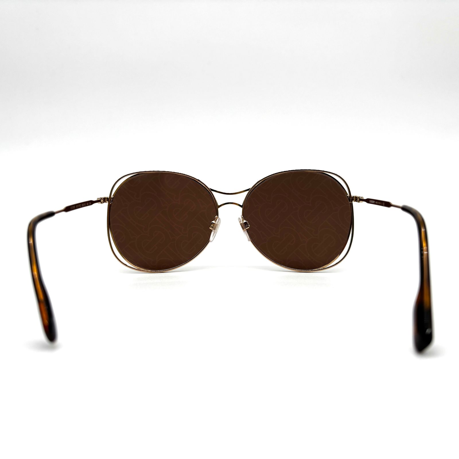  BURBERRY バーバリー サングラス TBモノグラム メンズ レディース 光沢 上質 ゴールド サングラス 小物