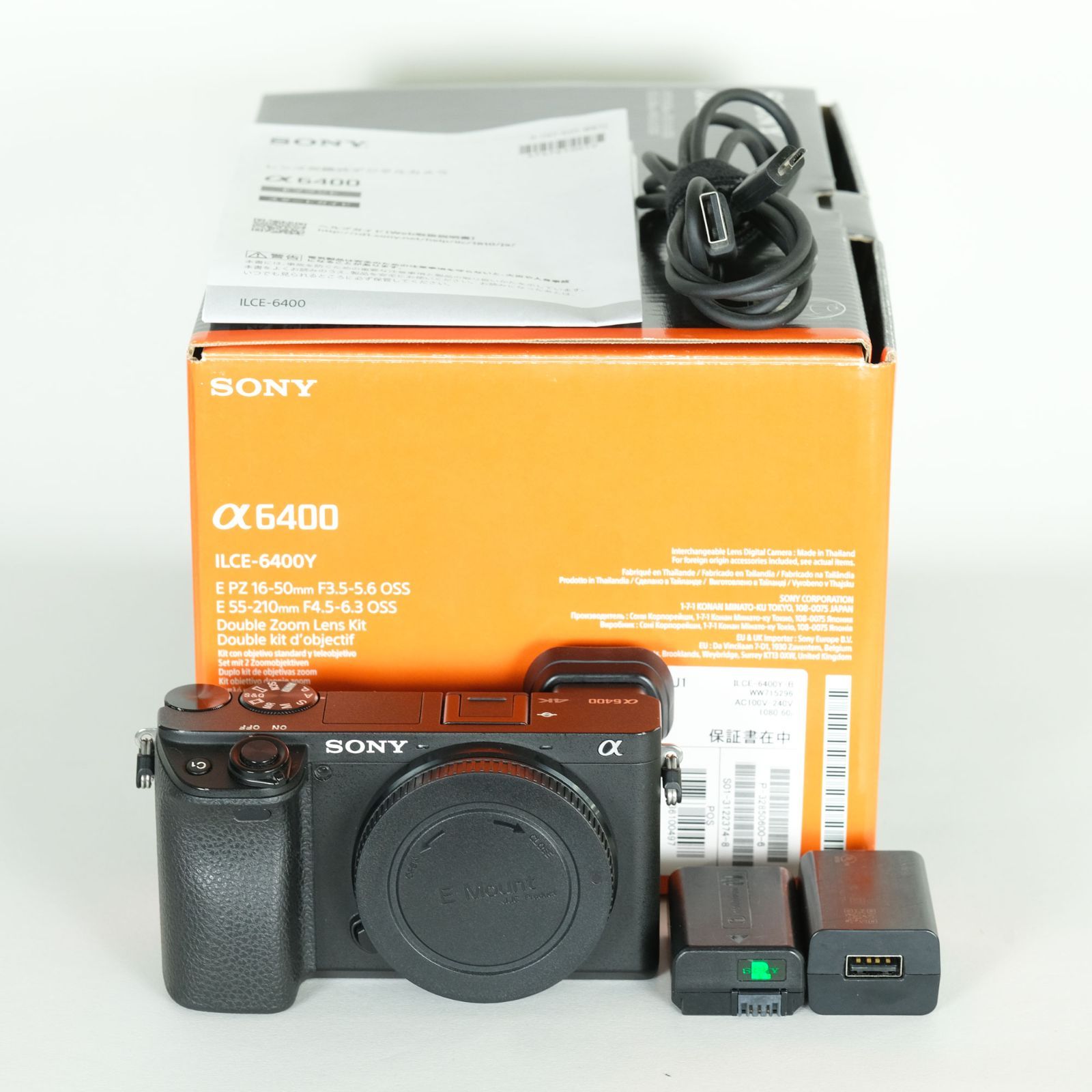 シャッター数21 803回 SONY α6400 ILCE-6400 ボディ ブラック ミラーレス一眼カメラ