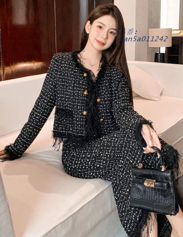  セットアップ スーツ レディース きれいめ ツイードスカート ノーツイードジャケット 韓国 ファッション 大きいサイズ 入学式 冬 秋 卒業式 yan 5 a 011242 ブラジャーショーツ(セットアップ) 下着 アンダーウェア