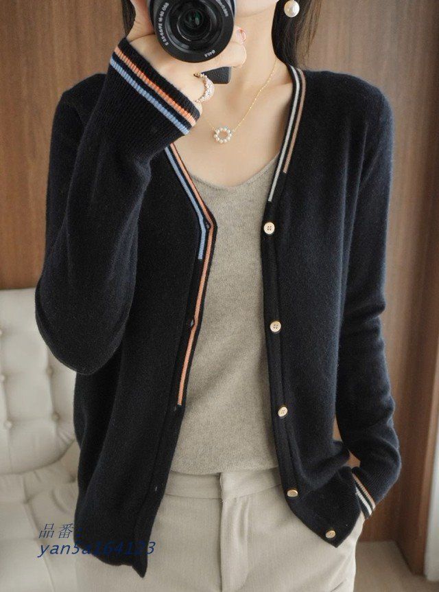 ニットカーディガン レディース 前開き 秋冬 Vネック ショート丈 オフィス 大きいサイズ 通勤服 羽織り 秋 春 4L 通勤服 冬 黒 3L オフィス シンプル yan5a164123