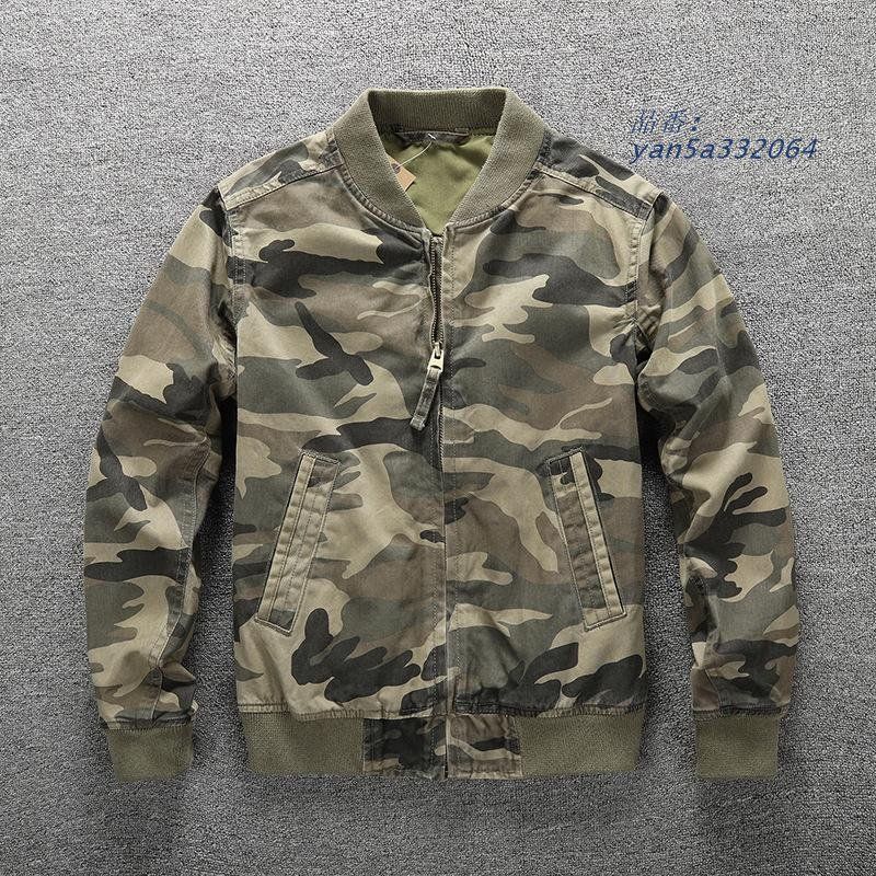 MA-1 ミリタリージャケット ブルゾン カモフラ メンズ 迷彩柄 作業着 アウトドア 無地 ワーク アウター カッコイイ 秋服 冬服 カモフラージュ yan5a332064