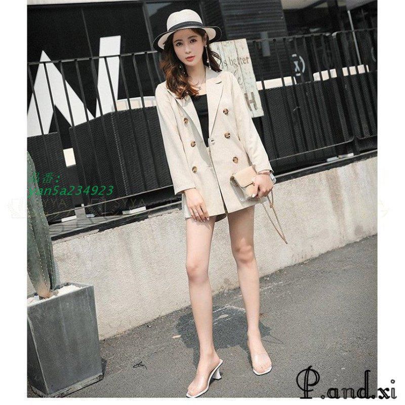 パンツスーツ 結婚式 パンツドレス レディース セットアップ 春 ストレッチ スーツ ビジネス ハイウエスト セレモニー 長袖 ショートパンツ 洗える yan5a234923