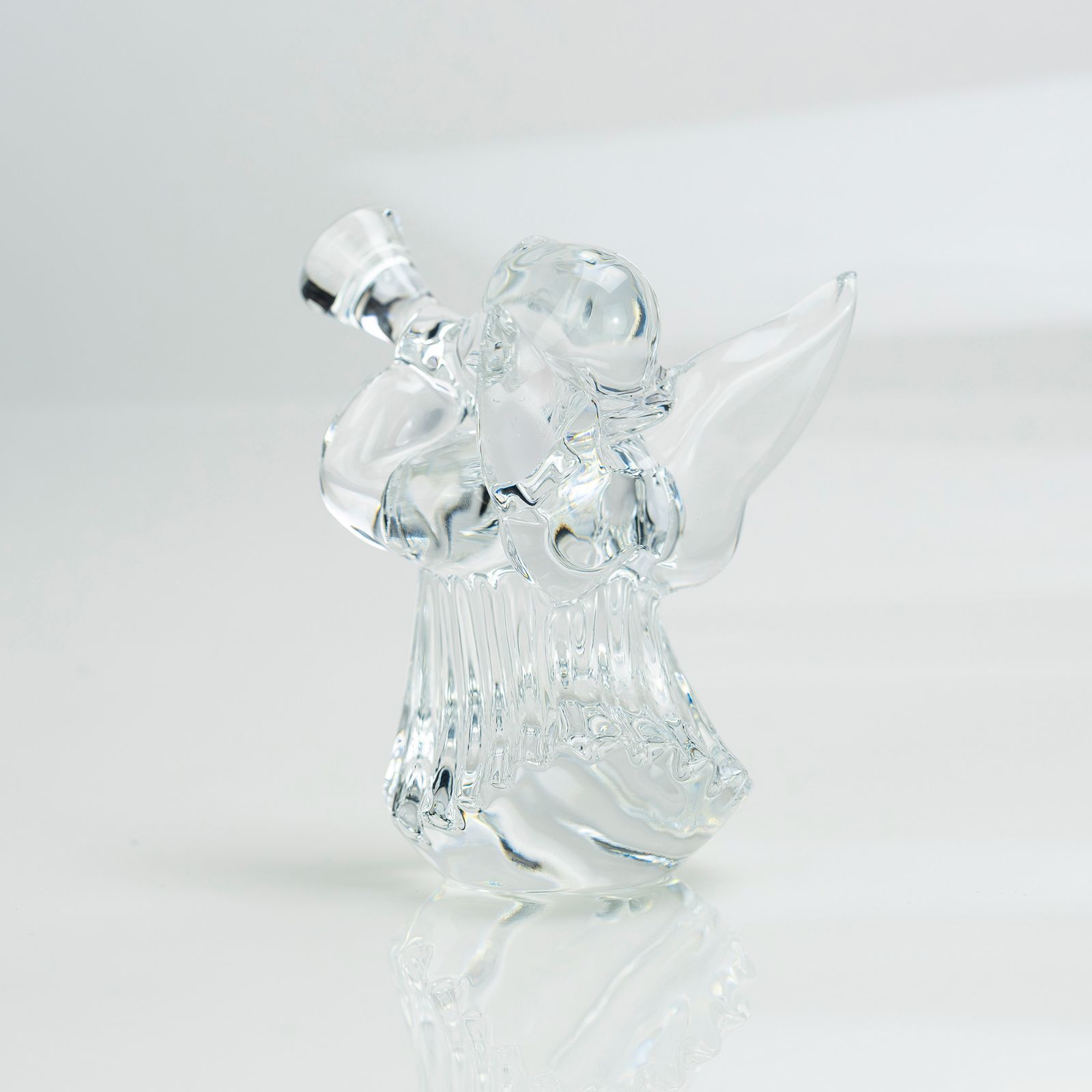 バカラ Baccarat クリスタル 置物 ラッパを吹く天使 エンジェル
