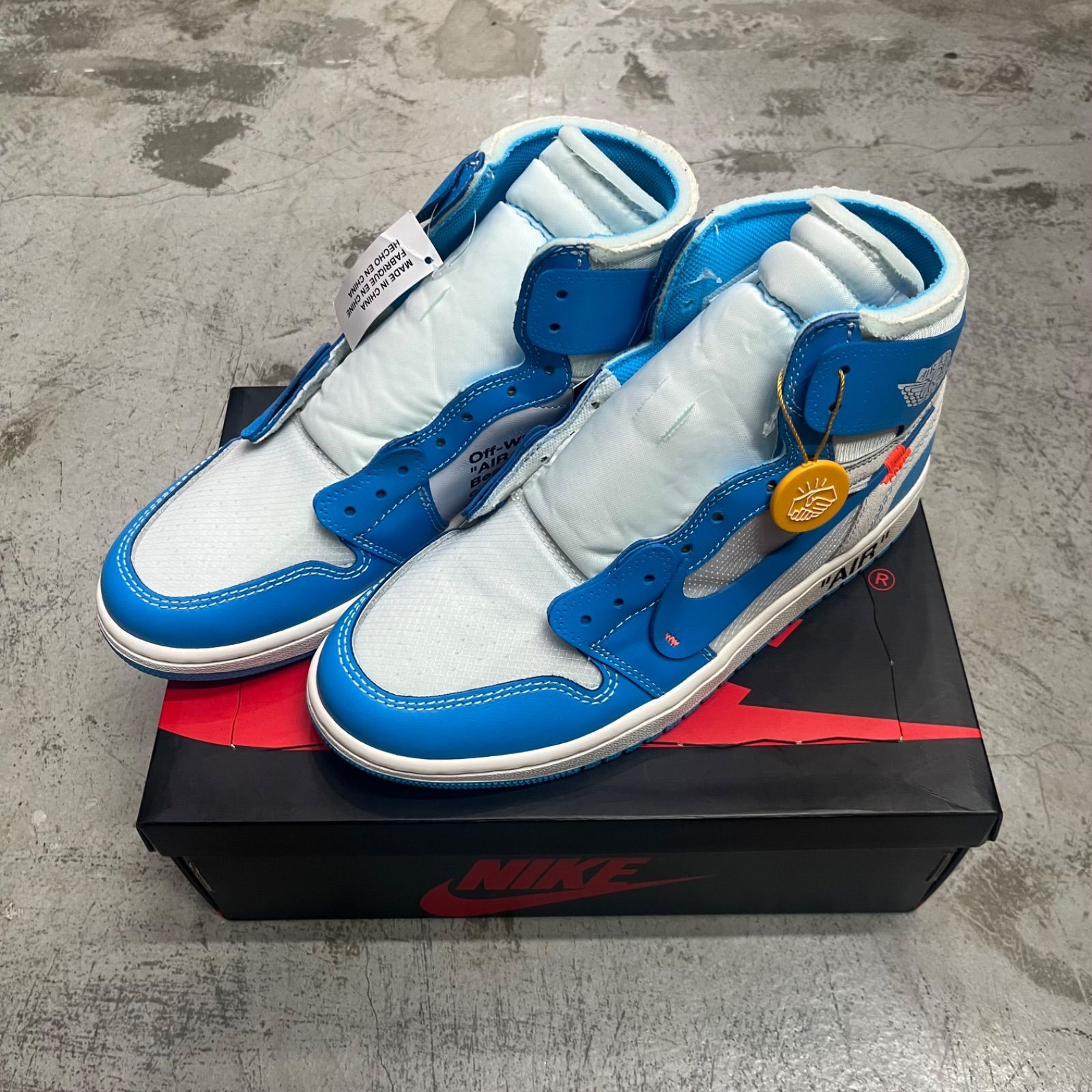国内正規 未使用 NIKE × OFF-WHITE Air Jordan 1 High UNC エア 