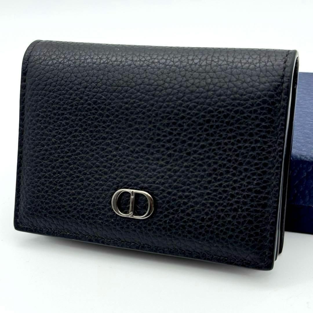 Dior 名刺入れ 黒　新品未使用 未使用級✨ディオール 名刺入れ アイコン CDロゴ レザー 黒 - メルカリ