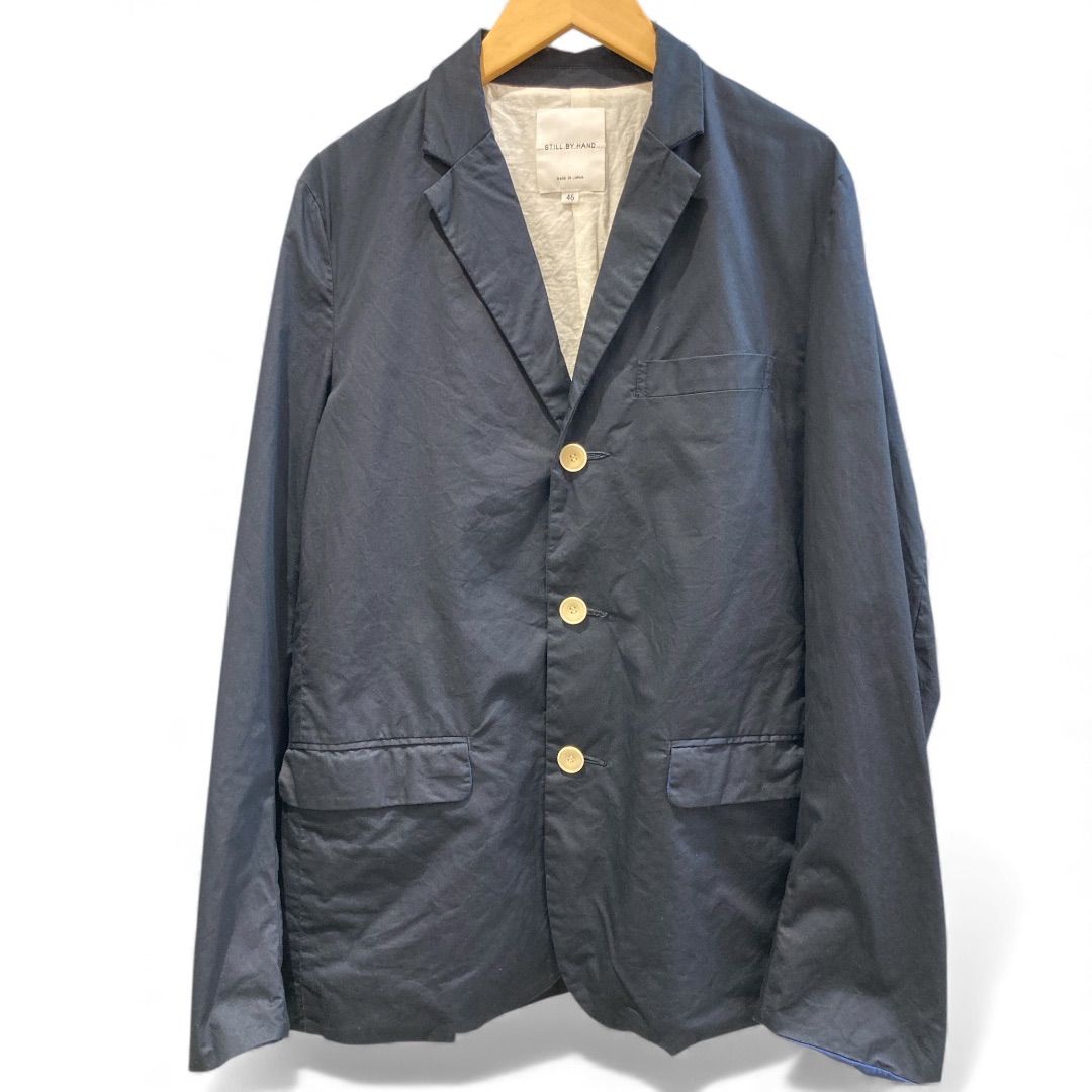 STILLBYHAND スティルバイハンド ワークジャケット JKO194 表地裏地綿 背抜き ネイビー 紺 size46 メンズ 春 ゴーゴー古着久喜倉庫店 草2432Y