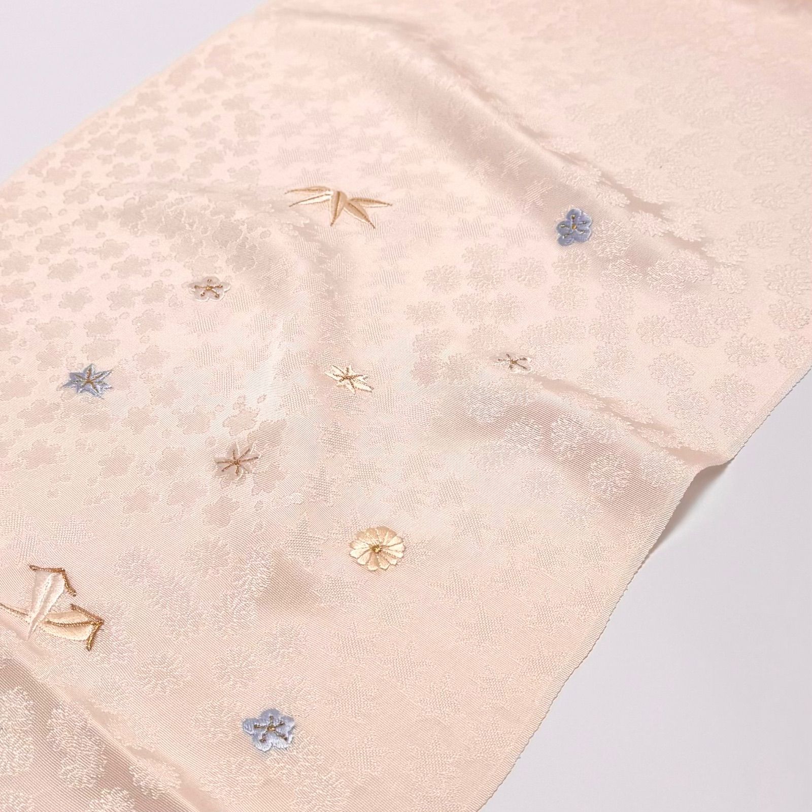 帯揚げ 和小物さくら 松岡姫 吹き寄せ刺繍 0024