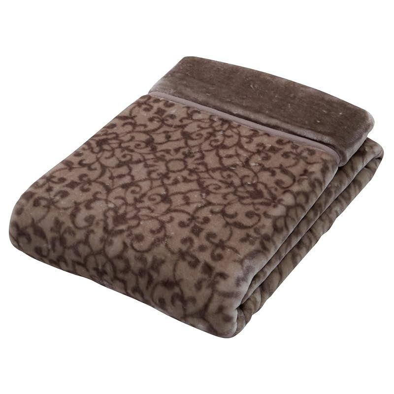 彡nishikawa 西川 セブンデイズ 2枚合わせ 毛布 シングル 洗える あったか 厚手 なめらかな肌触り 襟付き 冬 グレー FQ05065085 0