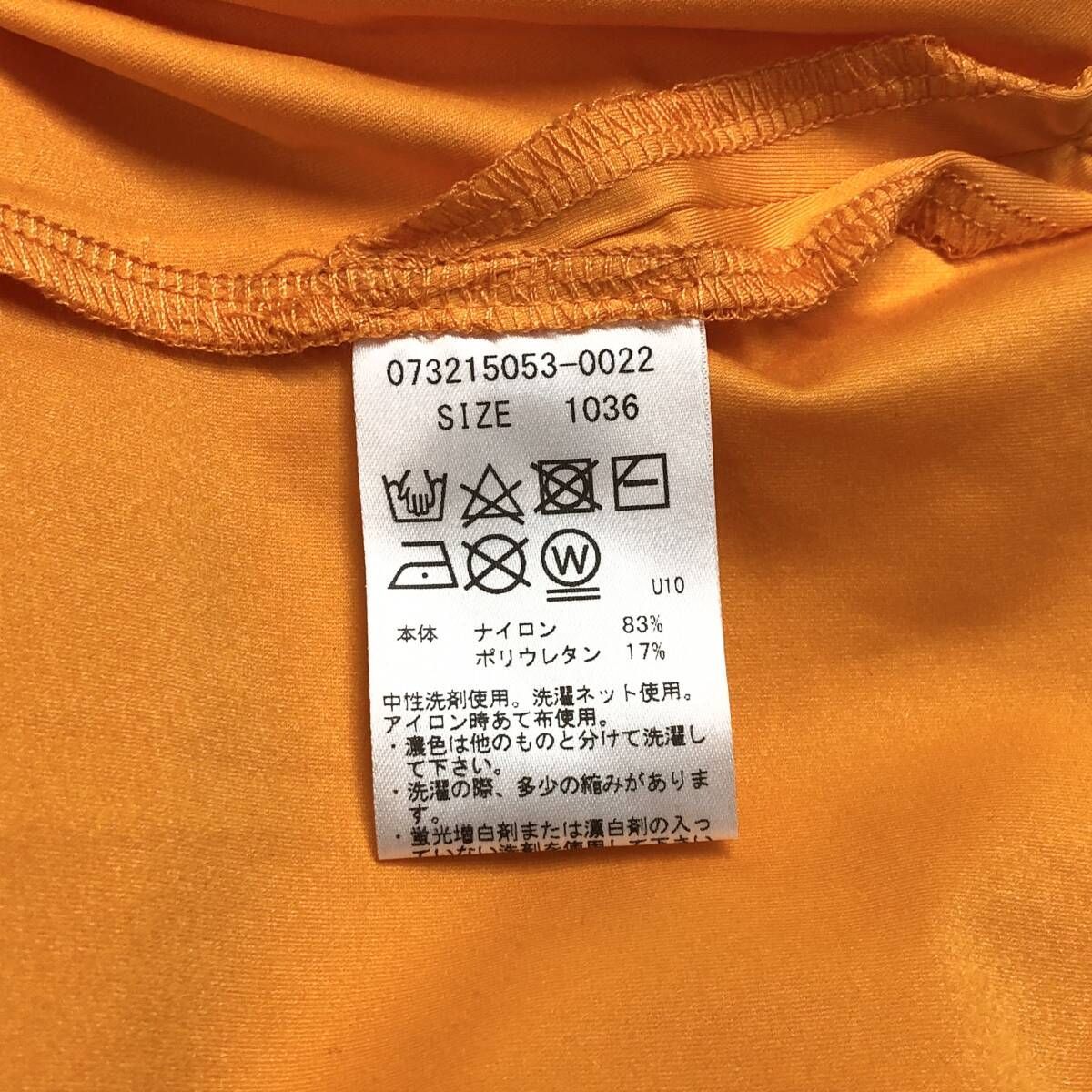  G FORE ジーフォア 長袖モックネックハーフジップ ロゴシャツ 36 オレンジ シャツ レディースウェア