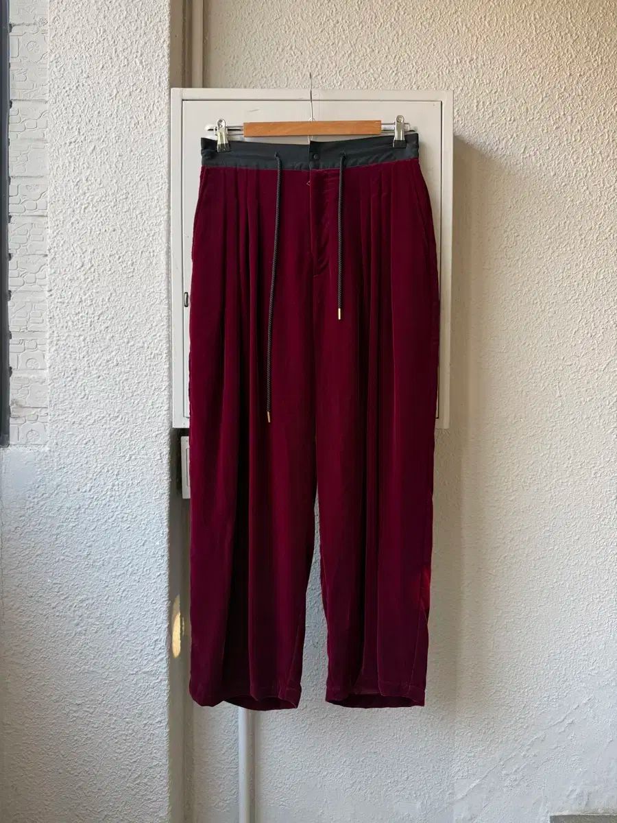 サスクワァッチファブリックス ツアーベルベット ワイドパンツ M -32in