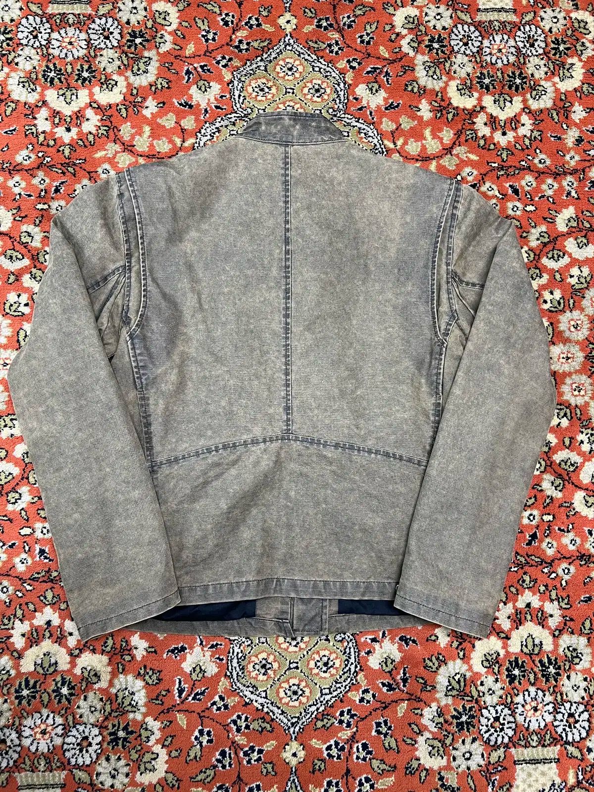 シスレー カフェレーサー ブラウン デニムジャケット L