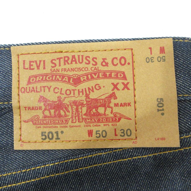  Levi s リーバイス Lot 501 ストレートボタンフライデニムパンツ WPL 423 ネイビー インディゴ ブルー サイズ 50 107 その他 メンズ