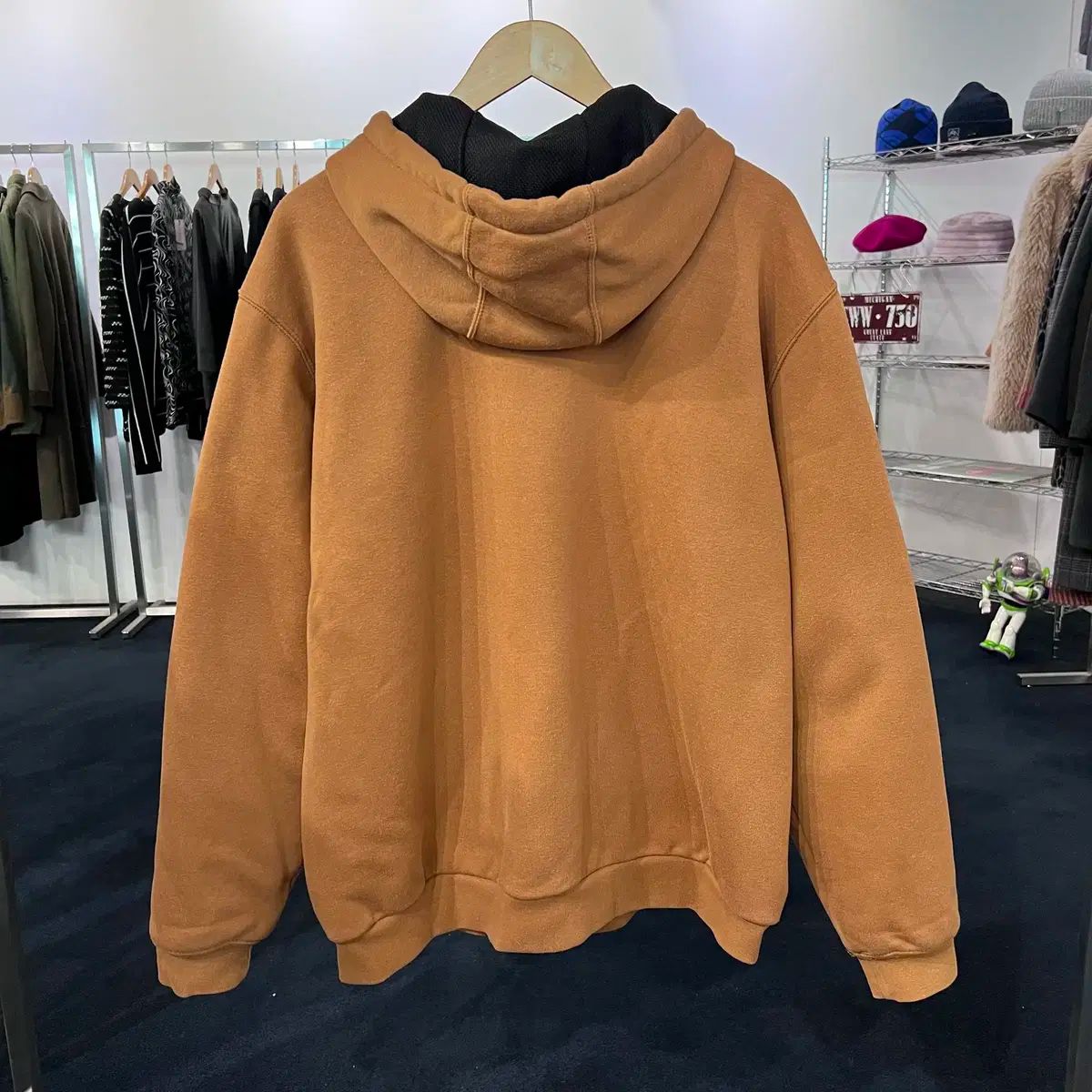 L Carhartt カーハート サーマル フード ジップアップ ブラウン