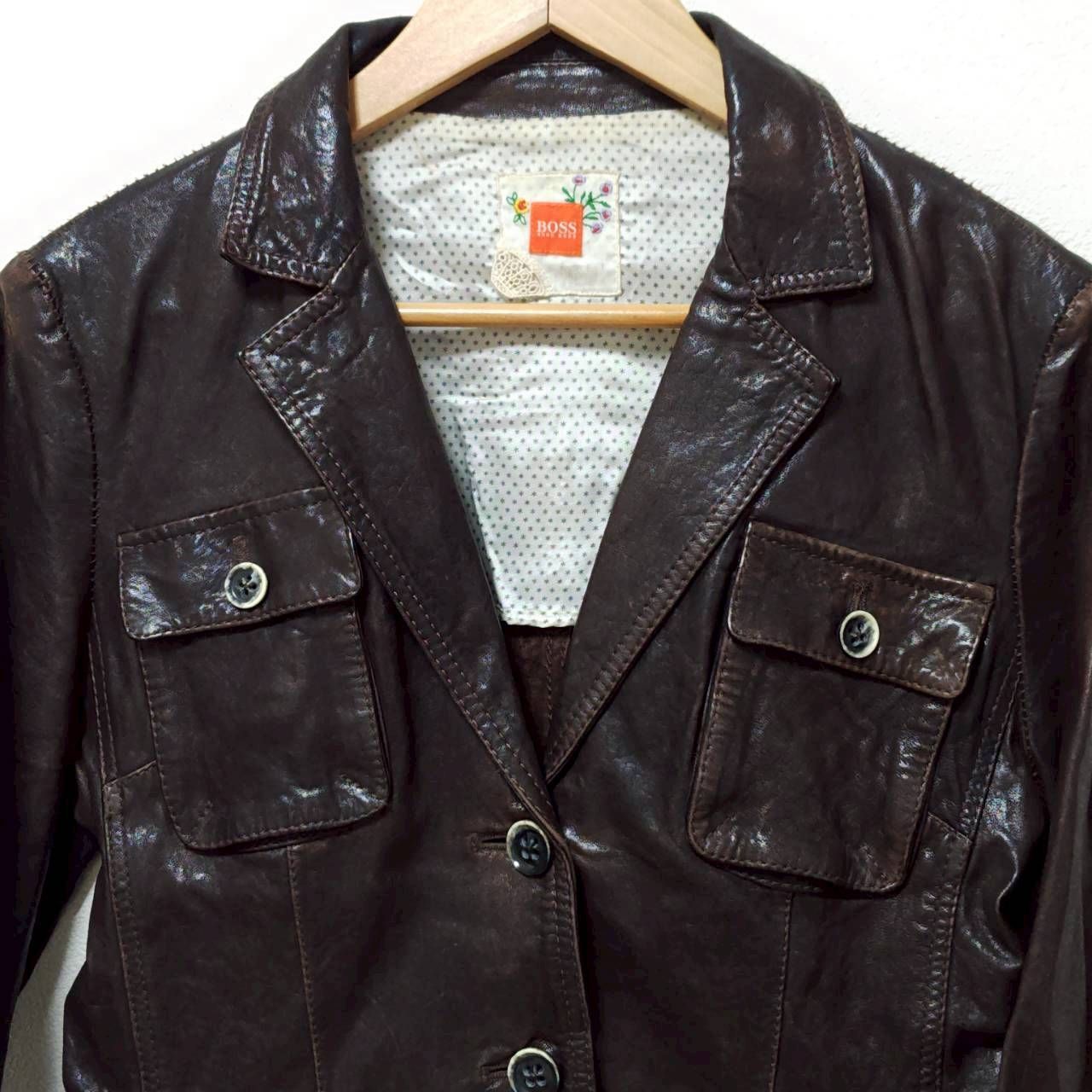マニッシュ◎クール◎【HUGO BOSS】ヒューゴ ボス 本革 リアルレザー