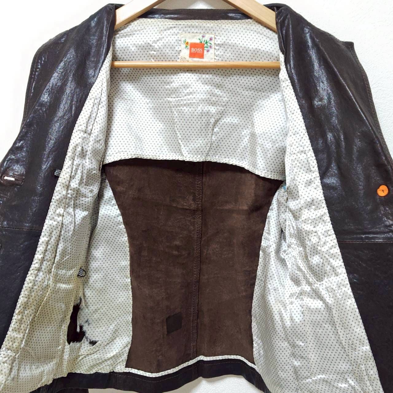 マニッシュ◎クール◎【HUGO BOSS】ヒューゴ ボス 本革 リアルレザー