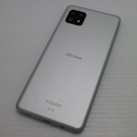 新品同様 SH-54B AQUOS sense6 シルバー ガラケー 白ロム 本体 即日