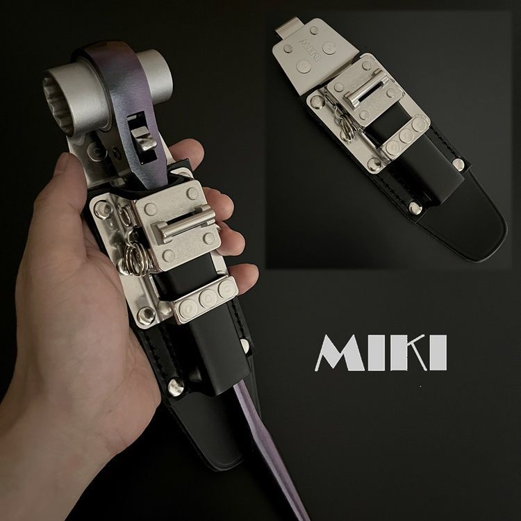 三貴MIKI 工具ホルダー 工具差し SPH60-AU ラチェットレンチ 他SPHホルダー オールステンレス 本革 着脱SPHタイプ