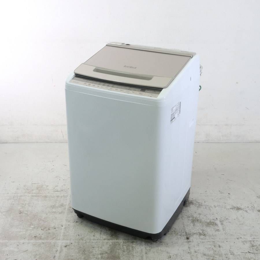 HITACHI 日立 8 0 kg 洗濯機 BW V 80 F ビートウォッシュ ホワイト ナイアガラ ビート洗浄 スリムタイプ 237 h 02