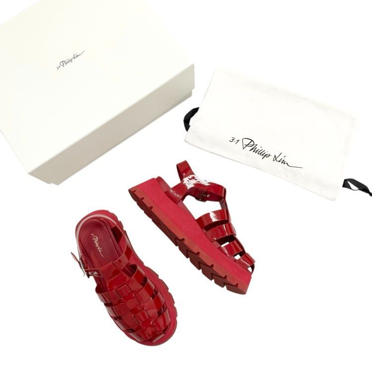 3.1 phillip lim フィリップリム KATE ラグソール フィッシャーマン サンダル ポピー 37 24 cm SE 23-T 840 SPA