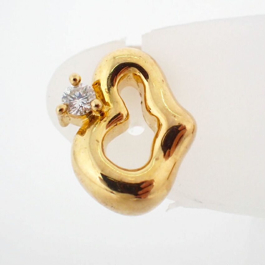 POLA 750 YG K 18 ダイヤモンド ピアス j 89-2