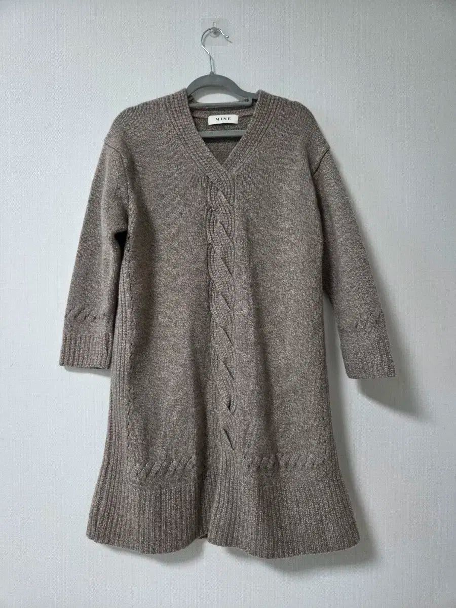 MINE ハンサム MINE ケーブル カシミア ブレンドニット