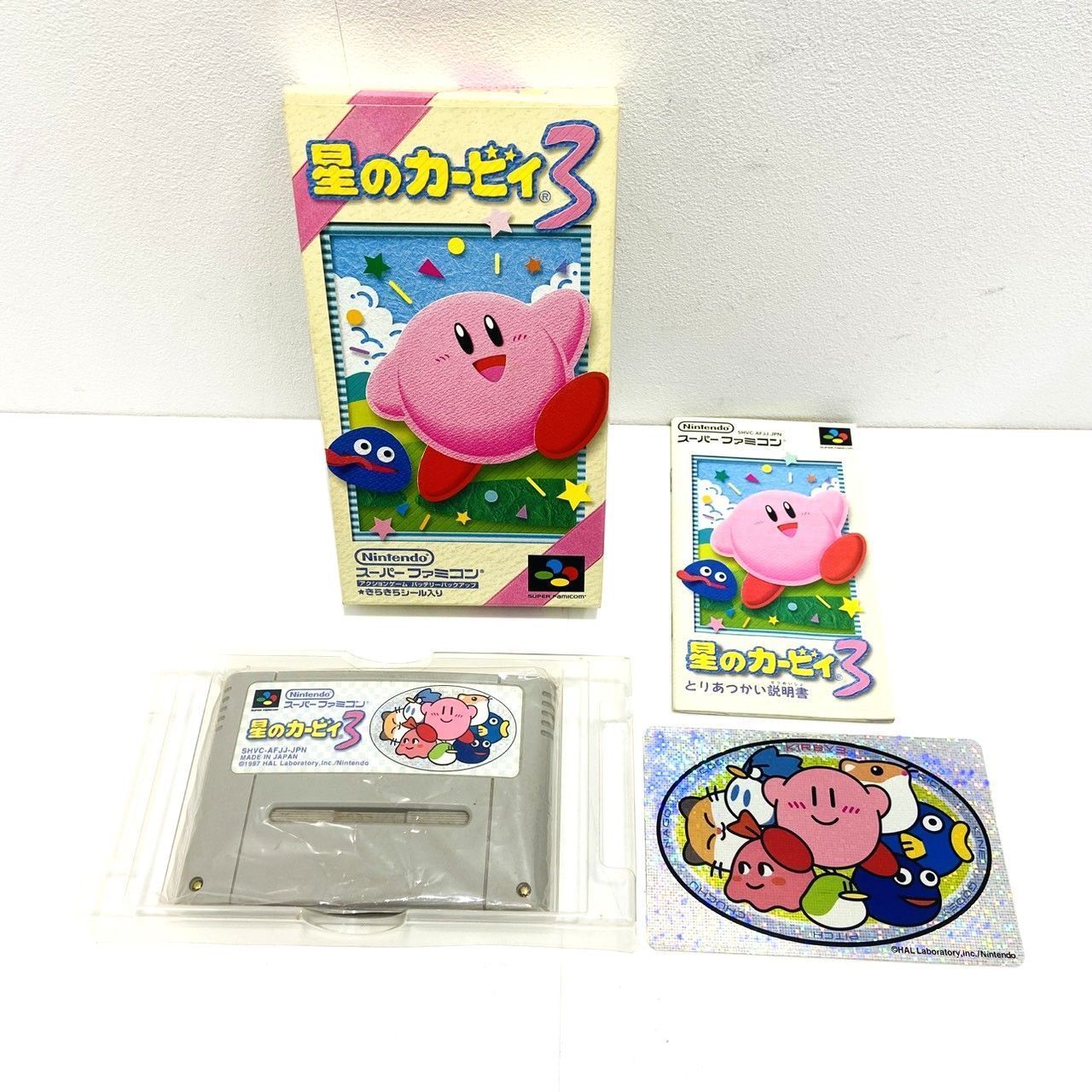 Nintendo 任天堂 星のカービィ3 スーパーファミコン用ソフト SHVC-AFJJ JPN 動作未 ジャンク 006496