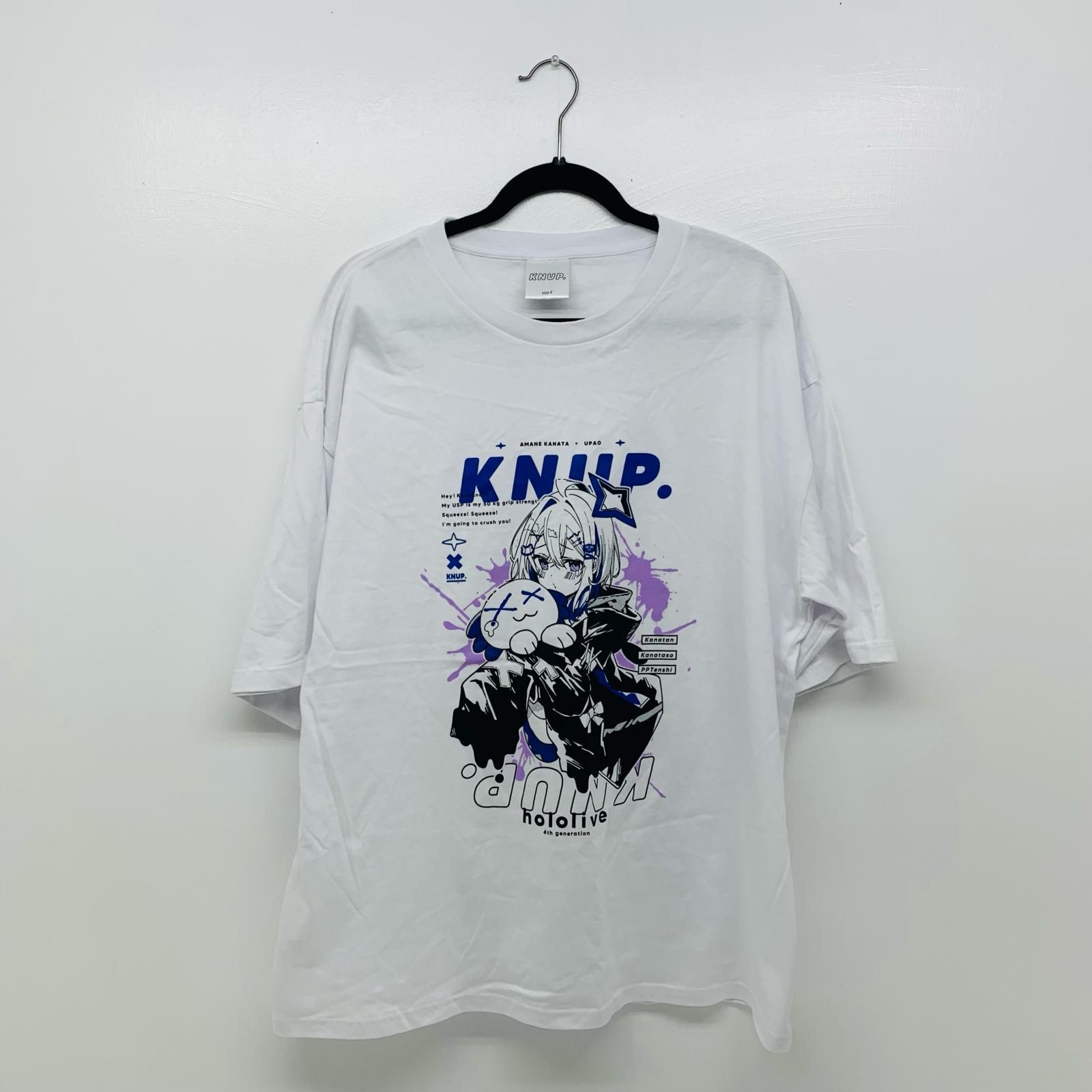 飾磨店】 中古 天音かなた KNUP.Tシャツ ホワイト フリーサイズ - メルカリ
