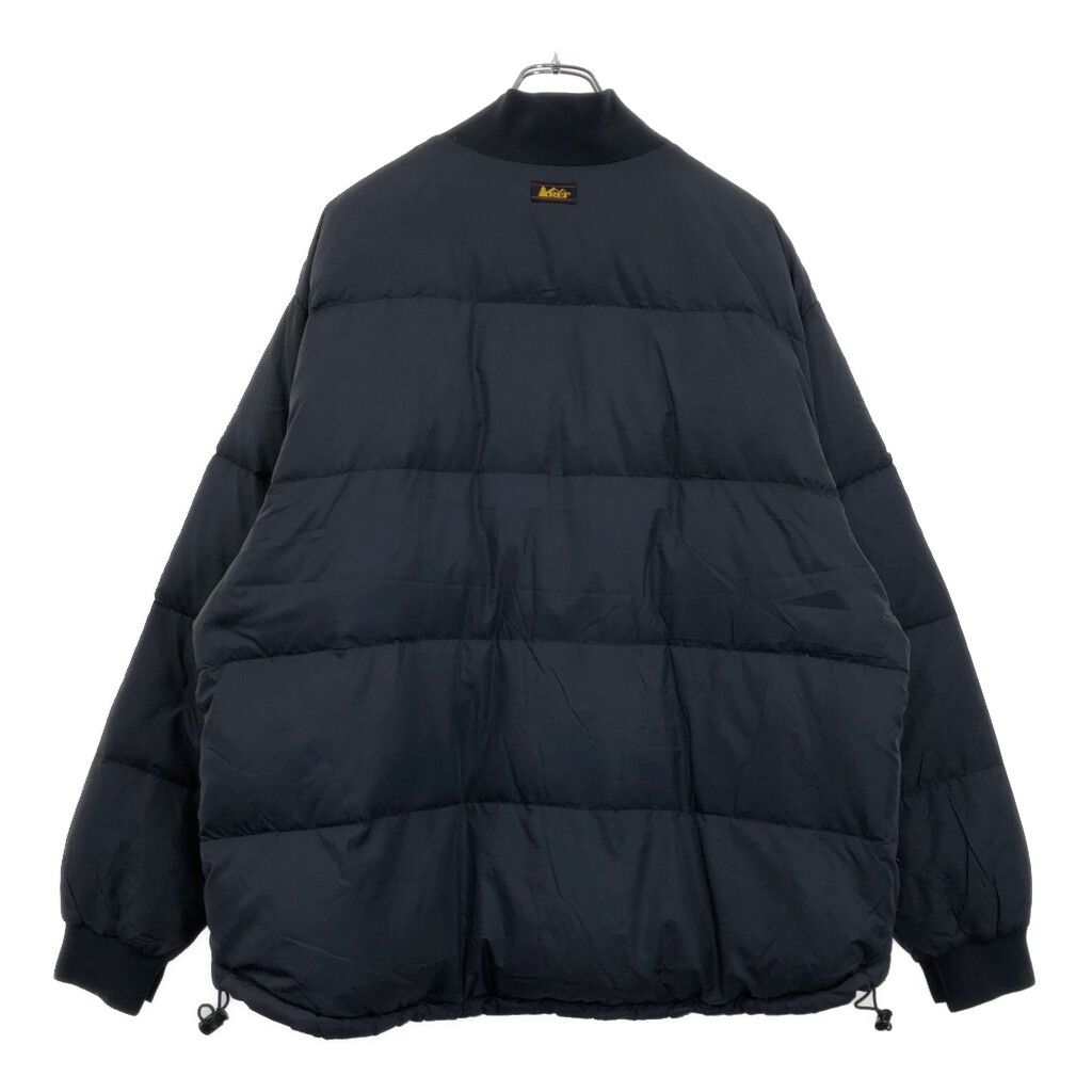 90年代 REI アール イー アイ ダウンジャケット アウトドア ブラック メンズ XL 古着 V2229