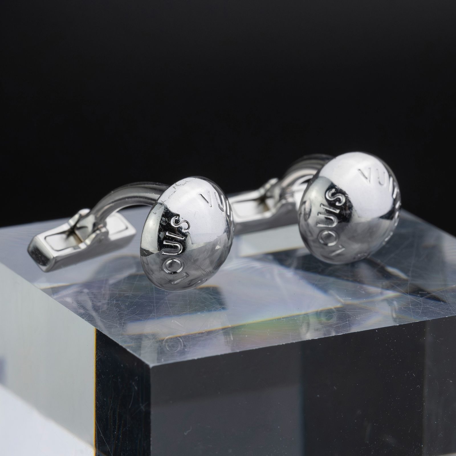 ルイ ヴィトン LOUIS VUITTON ブトン ドゥ マンシェット M30986 カフス シルバー925 メンズ ブランド小物 フォーマル ビジネス