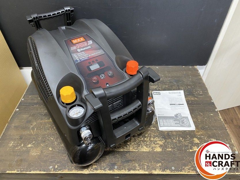 MAX マックス AK-HL1270E3 エアコンプレッサ 単相100V 吐出量 2.5MPa時 83L min 最高供給圧力 H側 2.45MPa L側 0.83MPa