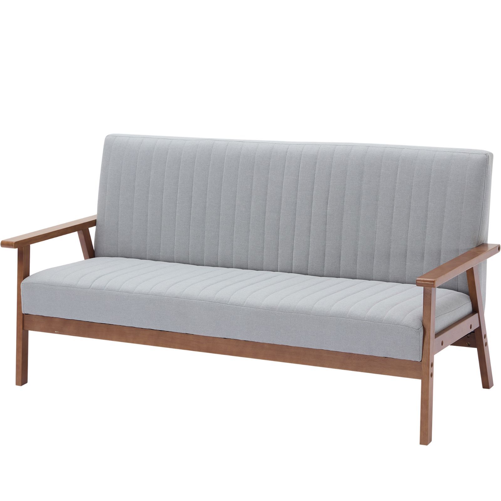 木脚 3人掛けソファー