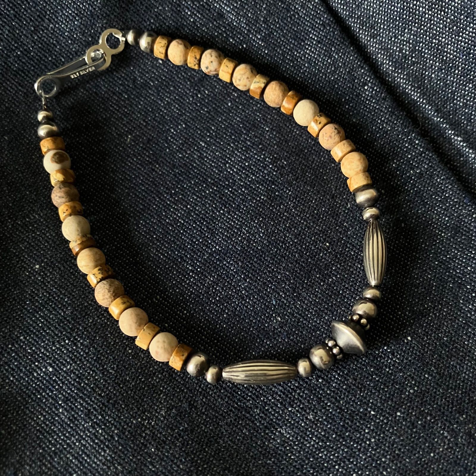 ナバホパール＆世界を旅したアンティークビーズ＆14金ビーズのHappy